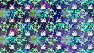 Hint çiçek liyada madalyon deseni. Etnik Mandala süsü. Tekstil, tebrik kartı, boyama kitabı, telefon kılıfı baskı için kullanılabilir. Raster Kına dövme tarzı.