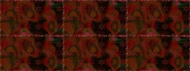 Raster deseni. Raster illüstrasyonu. Küçük çiçekteki sevimli çiçek deseni. Nazikçe, yaz çiçekleri kahverengi renklerde.