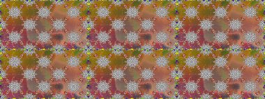 Çiçekler. Vadinin çiçekleri kahverengi renklerde. Soyut etnik raster pürüzsüz desen.