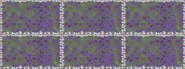 Gri arka planda kelebek deseni var. Raster illüstrasyonu. Kumaş, Tekstil, Yazdırma ve Davetiye için arkaplan.