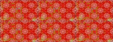 Raster illüstrasyonu. Sevimli, pürüzsüz desenli, küçük çiçekli, klasik tarzda. Kumaş, duvar kağıdı ve kağıt üzerine baskı yapmak için gelişen arka plan. Moda arka planında parlak buketler.