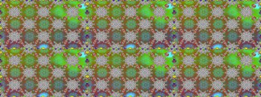 Nazik, sevimli çiçek arkaplanı. Çiçekli karalama şeklinde Raster çiçek deseni. Yeşil renkte çiçekler.