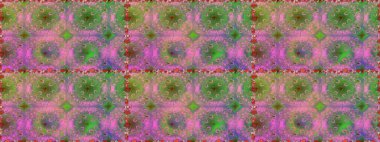 Raster illüstrasyonu. Şirin çiçekli kusursuz desen ve yeşil renkli yapraklar, suluboya çiçek deseni, duvar kağıdı, kart veya kumaş için fayanslı.