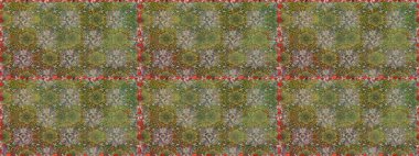 Kabile sanatı boho baskısı, klasik çiçek arkaplanı. Arkaplan dokusu, duvar kağıdı, kahverengi renkli çiçek teması. Soyut etnik raster pürüzsüz desen.