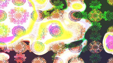 Of doodle elements. Hand drawn Raster illustration. Sketch flower pattern can be used for wallpaper, website background, wrapping paper, invitation, flyer, banner or website.