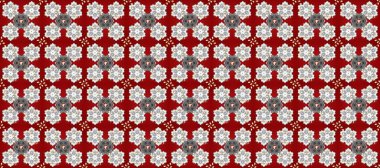 Kusursuz raster arka plan. Şık bir grafik desen. Çiçek deseni. Duvar kâğıdı barok, İspanyol kumaşı. Kırmızı ve gri renklerdeki altın elementler.