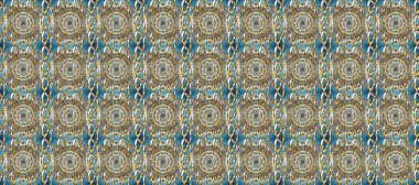 Barok tarzında altın çiçekli süs. Gri, mavi ve kahverengi renklerde altın bir element. Altın çiçekli, pürüzsüz desen. Damask arkaplanı.