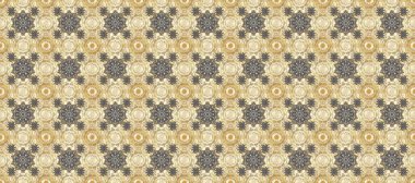 Zarif klasik model. Bej, gri, nötr ve altın desenli. Tekrarlayan ögelerle kusursuz soyut arkaplan.