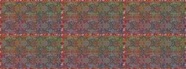 El yapımı çiçek ve bitki koleksiyonu. Eskiz tarzı kahverengi renklerde. Raster illüstrasyonu. Raster illüstrasyonu. Sevimli karalama çiçekleriyle kusursuz çiçek deseni..