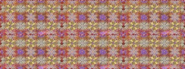 Kusursuz çiçek deseni. Raster illüstrasyonu. Raster illüstrasyonu. Tarafsız renklerde çiçekler. Asya tekstil tarzında.