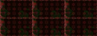 Çiçekli kusursuz retro desen. Düz Çiçek Elementleri Tasarımı. Renkli Yaz Temalı Kusursuz Arkaplan. Siyah renkte çiçekler.