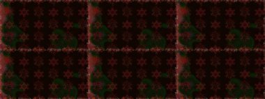 Çiçekli kusursuz retro desen. Düz Çiçek Elementleri Tasarımı. Renkli Yaz Temalı Kusursuz Arkaplan. Siyah renkte çiçekler.