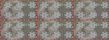 Gri renklerde bahar çiçekleri. Raster illüstrasyonu. Yaprak ve çiçeklerin suluboya resmi, gri renklerde kusursuz desen.