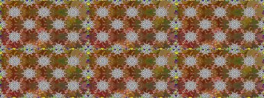 Kahverengi renkli çiçeklerle kusursuz çiçek deseni. Suluboya tarzında kahverengi renkte çiçekler.