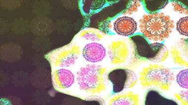 Parlak elementlerin. El çizimi Raster çizimi. Çizim çiçek deseni duvar kağıdı, web sitesi arkaplanı, paket kağıdı, davetiye, broşür, pankart veya web sitesi için kullanılabilir.