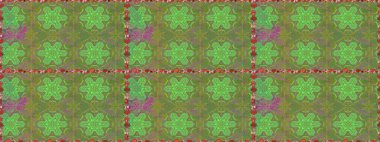 Renkli Yaz Temalı Kusursuz Arkaplan. Modaya uygun kumaş deseni. Sevimli çiçek raster deseni. Düz Çiçek Elementleri Tasarımı.