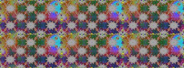 Gri renklerde. Çiçekli güzel suluboya desen. Raster illüstrasyonu.