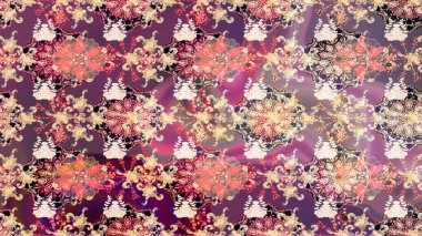 Simple cute pattern in small-scale flowers. Raster illustration. Floral sketch background for textile or book covers, manufacturing, wallpapers, print, gift wrap and scrapbooking.