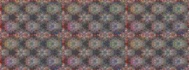 Motley illüstrasyonu. Çiçekli yaz çiçekleri. Kusursuz. Küçük renkli çiçekler. Küçük çiçekte güzel bir desen. Moda baskıları için zarif bir şablon.