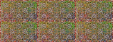 Çiçeksiz desenli arka plan. Gömlek baskısı için çiçek boyası. Kahverengi renkte çiçekler.