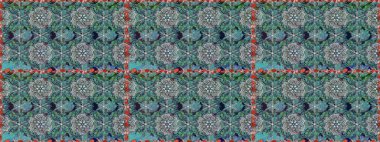 Mavi renkli çiçekler. Düz Çiçek Elementleri Tasarımı. Sevimli çiçek raster deseni. Kusursuz Renksiz Bahar Teması Kusursuz Arkaplan.