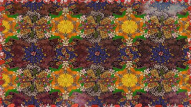 Suluboya desenli çiçek deseni. Moda baskısı. Dekorasyon ve tasarım için güzel bir desen. Ton halinde. Çiçeğin suluboya çizimlerinin zarif deseni.