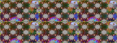 Küçük renkli çiçekler. Moda baskıları için zarif bir şablon. Motley illüstrasyonu. Küçük çiçekte güzel bir desen. Çiçekli yaz çiçekleri. Kusursuz..