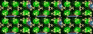 Güzel kumaş deseni. Raster suluboya deseni, narin çiçekler, yeşil çiçekler, tebrik kartı şablonu..