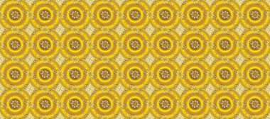 Raster oryantal süs. Barok tarzında kusursuz bir doğulu süsü. Sarı, kahverengi ve bej renklerdeki altın desenli altın elementler. Geleneksel klasik altın desen.