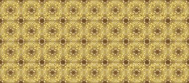 Tekrarlayan elementlerle kusursuz soyut arkaplan. Zarif klasik model. Sarı, bej, nötr ve altın desenli.