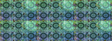 Şık bir grafik desen. Kusursuz raster arka plan. Mavi renklerdeki altın elementler. Duvar kâğıdı barok, İspanyol kumaşı. Çiçek deseni.