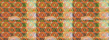 Damask kusursuz yinelenen arkaplan. Doku arka planında altın duvar kâğıdı. Kahverengi renklerde altın element. Barok tarzında altın çiçekli süs..