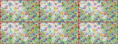 Raster illüstrasyonu. Tarafsız renklerde. Çiçekli güzel suluboya desen.