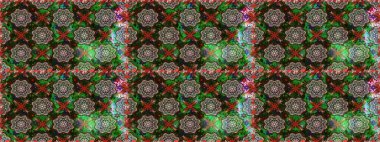 Raster illüstrasyonu. Küçük çiçekteki sevimli çiçek deseni. Güzel kumaş deseni. Güzel karalama çiçekleri olan kusursuz çiçek deseni..