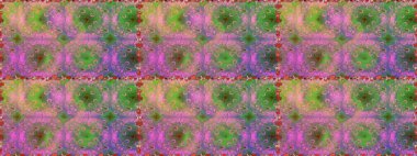 Raster illüstrasyonu. Yumuşak, yeşil renkli bahar çiçekleri. Çiçek ve yapraklı karalama şeklinde Raster çiçek deseni.