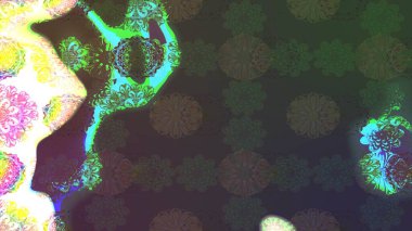 Küçük çiçekteki sevimli çiçek deseni. Modaya uygun kumaş deseni. Raster illüstrasyonu. Tony 'nin kumaş desenini çiz.