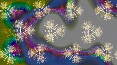 Küçük çaplı çiçeklerdeki basit şirin desenler. Tekstil veya kitap kapakları, imalat, duvar kağıtları, baskı, hediye paketi ve yapıştırma kitabı için çiçek eskizi geçmişi. Raster illüstrasyonu.