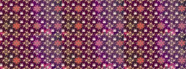 Zarif, parlak ve mor çiçek desenli eskiz. Sabıka baskıları, bebek kıyafetleri, duvar kâğıtları, paket kutuları vb..