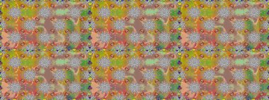 Tişörtsüz arka plan deseni. Gri renkli çiçekler. Tropik çiçekler.