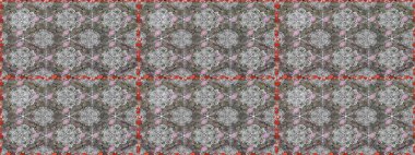 Raster illüstrasyonunda kusursuz çiçek deseni. Gri renkli çiçekler.