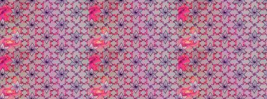 Renkli Yaz Temalı eskiz kalıbı. Sevimli çiçek raster deseni. Modaya uygun kumaş deseni. Düz Çiçek Elementleri Tasarımı.