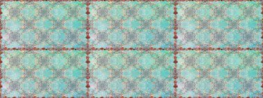 Raster illüstrasyonunda kusursuz çiçek deseni. Renkli Bahar Temalı Kusursuz Arkaplan. Düz Çiçek Elementleri Tasarımı. Tarafsız renklerde çiçekler.