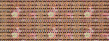 Raster deseni. Bej renkte, yaz çiçekleri. Küçük çiçekteki sevimli çiçek deseni. Raster illüstrasyonu.