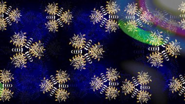 Raster Şirin kumaş deseni. Eskiz klasiği. Renkli Bahar Teması eskiz kalıbı. Düz Çiçek Elementleri Tasarımı.