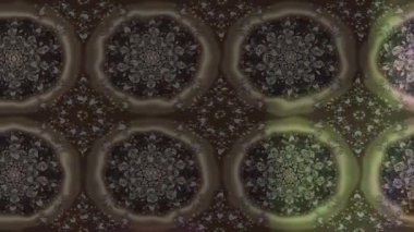 Renkli unsurlarla hareketli arka plan görüntüleri. Çiçekler. Eski model. Bayrak tarzı. Video kaydı. Şablon. Döngü. Kusursuz..