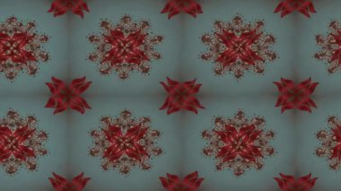 Renkli unsurlarla hareketli arka plan görüntüleri. Çiçekler. Eski model. Bayrak tarzı. Video kaydı. Şablon. Döngü. Kusursuz..