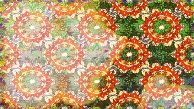 Kusursuz klasik raster altın desenli. Geleneksel oryantasyon süsü. Bej renklerde, altın elementlerle kusursuz desen. Klasik vintage arkaplan.