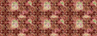 El yapımı dekoratif çerçeve, albüm kapağı, tebrik kartı, klasik Art deco tarzı. Raster soyut çiçek çelengi altın karalama fantezi yaprakları ve kahverengi renkte çiçek.