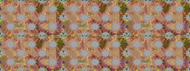 Bej renkli çiçekler. Küçük çiçekte sevimli çiçek deseni var..