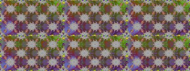 Kabile sanatı boho baskısı, klasik çiçek arkaplanı. Arkaplan dokusu, duvar kağıdı, çiçek temalı gri renkler. Soyut etnik raster pürüzsüz desen.